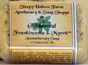 Goldenseal, Frankincense, & Myrrh Moisturizing Bar 3.5 oz.