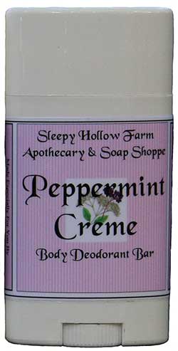 Peppermint Cream Body Deodorant Bar 2.5 oz.