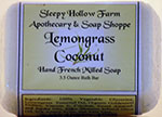 Lemongrass/Coconut Moisturizing Soap Bar 3.5 oz.